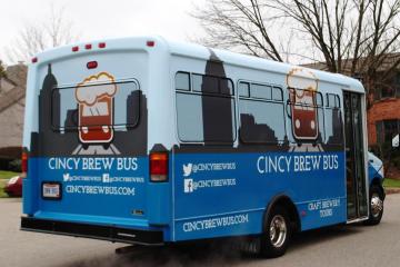 cincy brew bus view from behind